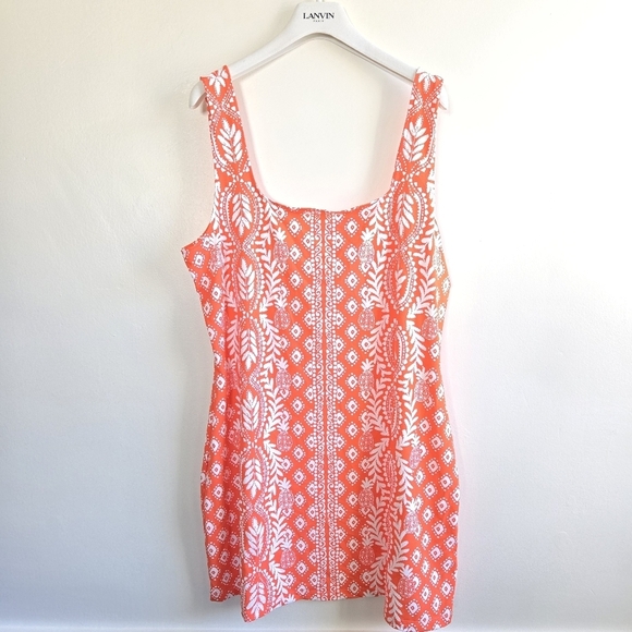 New Lilly Pulitzer Larsa Flamingo Feather Harbour View Swim Pool Beach Cover-Up - Picture 5 of 9